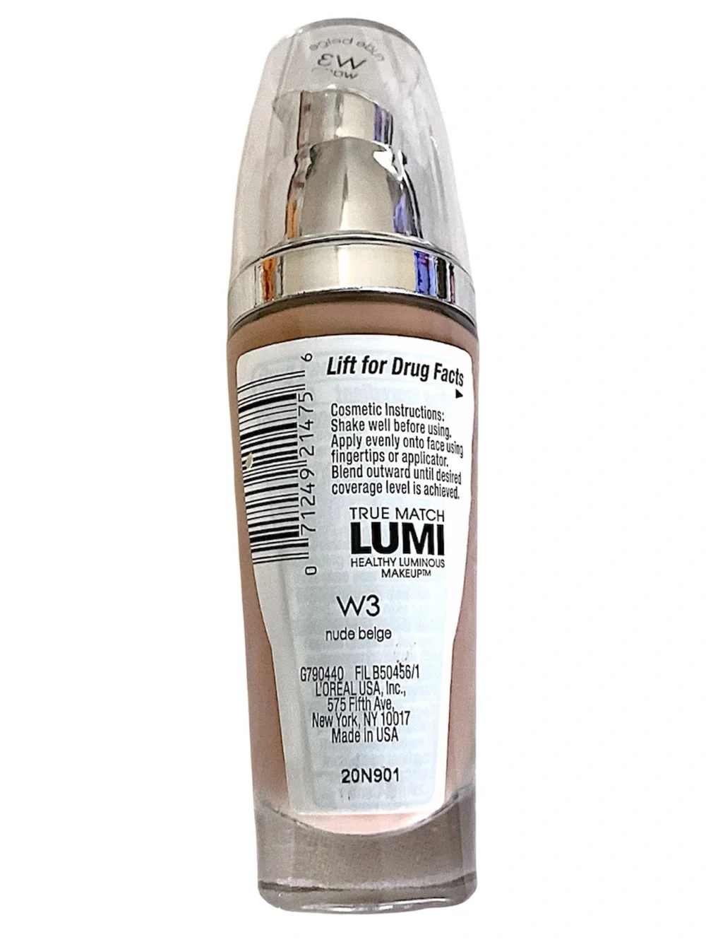 L'Oreal True Match Lumi Foundation W3
